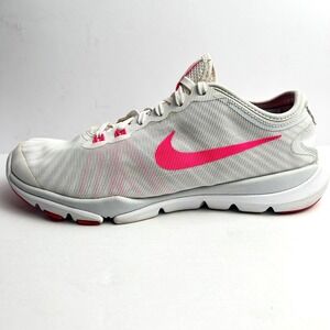 Nike Flex Supreme TR 4 Training Shoes Sneakers White Pink‎ Womens Size 7